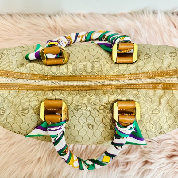 AUTH CHRISTIAN DIOR VINTAGE MONOGRAM CANVAS SPEEDY BOSTON BAG VINTAGE FRANCE - Picture 3 of 15